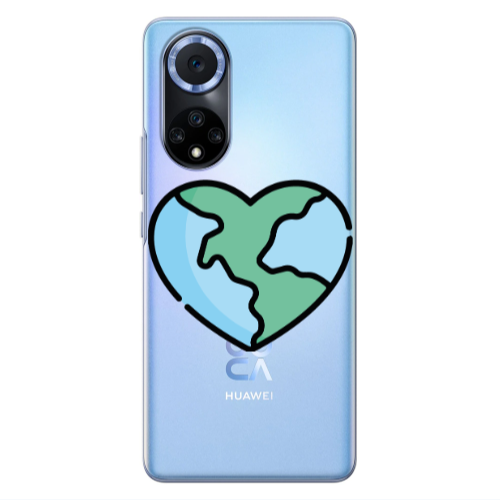 Huawei Nova 9 World in my heart Transparent Silicone TPU Θήκη