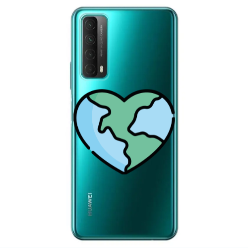 Huawei P Smart 2021 World in my heart Transparent Silicone TPU Θήκη