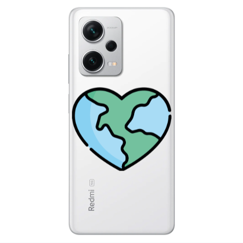 Xiaomi Redmi Note 12 5G World in my heart Transparent Silicone TPU Θήκη