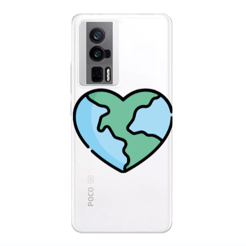 Xiaomi Poco F5 Pro World in my heart Transparent Silicone TPU Θήκη