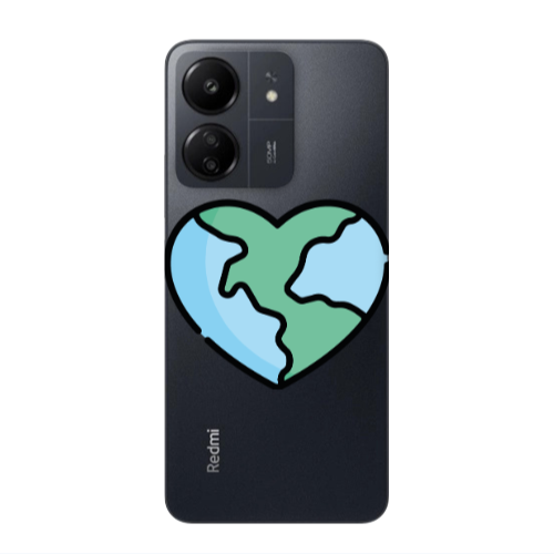 Xiaomi Redmi 13C World in my heart Transparent Silicone TPU Θήκη