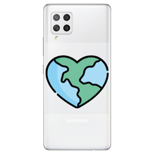 Samsung A42 5G World in my heart Transparent Silicone TPU Θήκη