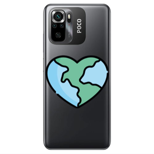 Xiaomi Poco M5 s World in my heart Transparent Silicone TPU Θήκη
