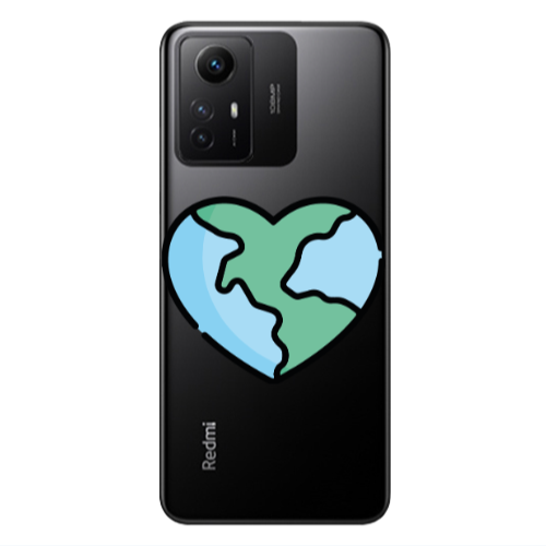 Xiaomi Redmi Note 12s World in my heart Transparent Silicone TPU Θήκη