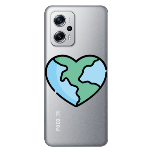 Xiaomi Poco X4 GT World in my heart Transparent Silicone TPU Θήκη