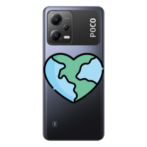 Xiaomi Poco X5 World in my heart Transparent Silicone TPU Θήκη