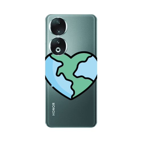 Honor 90 5G World in my heart Transparent Silicone TPU Θήκη