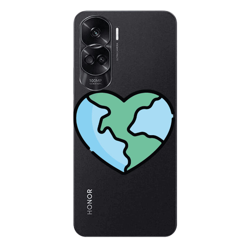 Honor 90 Lite 5G World in my heart Transparent Silicone TPU Θήκη