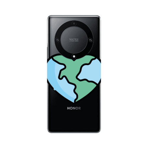 Honor Magic5 Lite 5G World in my heart Transparent Silicone TPU Θήκη