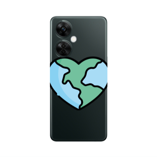 Oneplus Nord CE 3 Lite 5G World in my heart Transparent Silicone TPU Θήκη