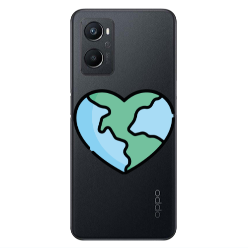 Oppo A 96 World in my heart Transparent Silicone TPU Θήκη