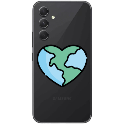 Samsung  Galaxy A05s World in my heart Transparent Silicone TPU Θήκη