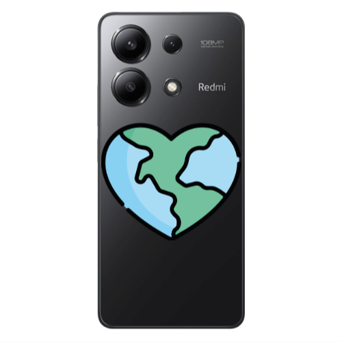 Xiaomi Redmi Note 13 4G World in my heart Transparent Silicone TPU Θήκη