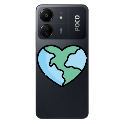 Xiaomi Poco C65 World in my heart Transparent Silicone TPU Θήκη