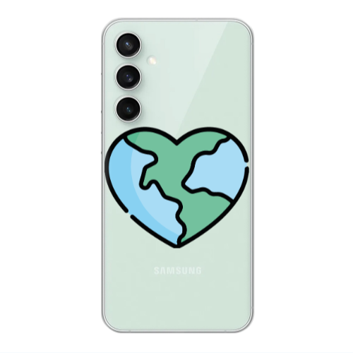 Samsung S24 World in my heart Transparent Silicone TPU Θήκη