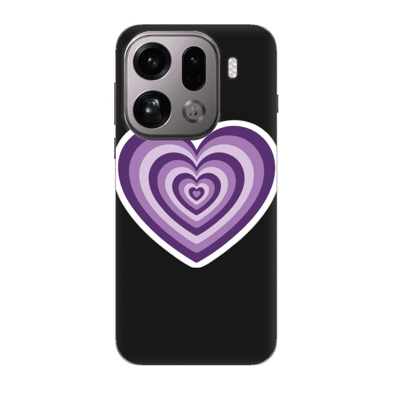 Oppo Find X9 Pro My Heart Is Yours 2 Black Colored Silicone TPU Θήκη