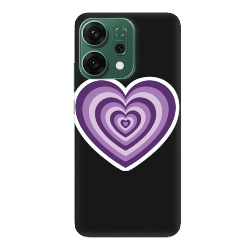 Oppo RENO 14 My Heart Is Yours 2 Black Colored Silicone TPU Θήκη