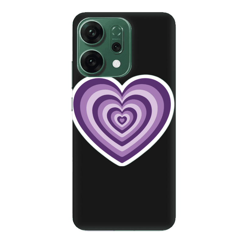 Oppo RENO 14 My Heart Is Yours 2 Black Colored Silicone TPU Θήκη
