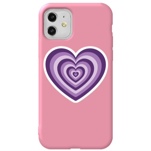 Apple iPhone 11  My Heart Is Yours 2 Pink Colored Silicone TPU Θήκη