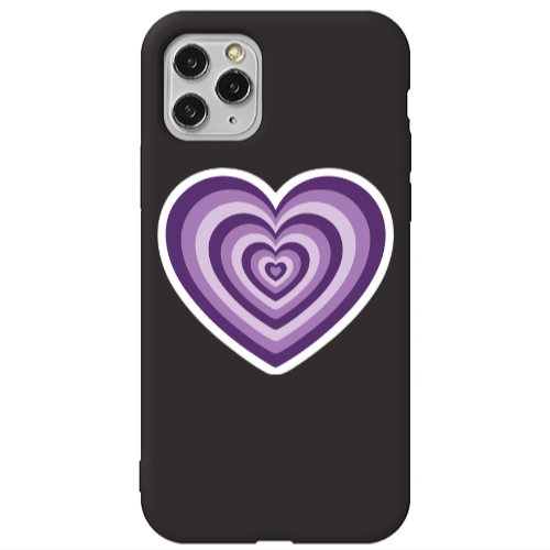 Apple iPhone 11 Pro My Heart Is Yours 2 Black Colored Silicone TPU Θήκη