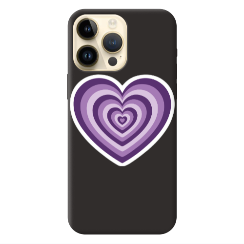 Apple iPhone 13 Pro Max My Heart Is Yours 2 Black Colored Silicone TPU Θήκη