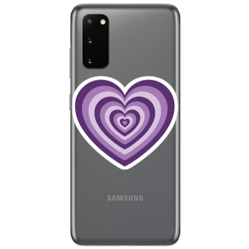 Samsung S20 My Heart Is Yours 2 Transparent Silicone TPU Θήκη