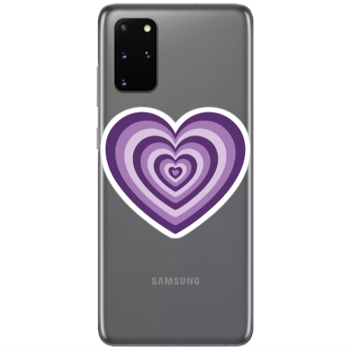 Samsung S20 Plus My Heart Is Yours 2 Transparent Silicone TPU Θήκη