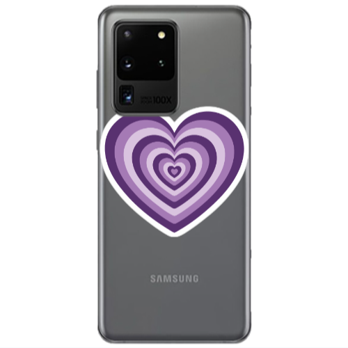 Samsung S20 Ultra My Heart Is Yours 2 Transparent Silicone TPU Θήκη