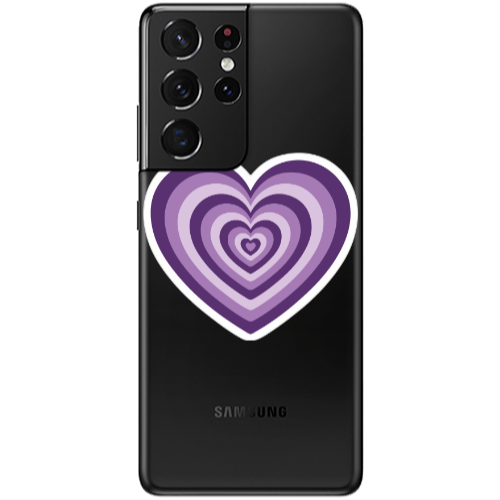 Samsung S21 Ultra My Heart Is Yours 2 Transparent Silicone TPU Θήκη