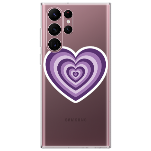 Samsung S22 Ultra My Heart Is Yours 2 Transparent Silicone TPU Θήκη