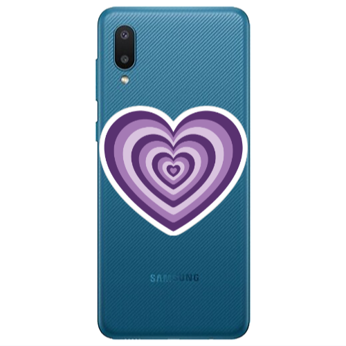 Samsung A02 My Heart Is Yours 2 Transparent Silicone TPU Θήκη