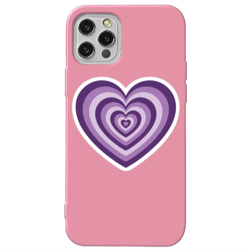 Apple iPhone 13 Pro My Heart Is Yours 2 Pink Colored Silicone TPU Θήκη