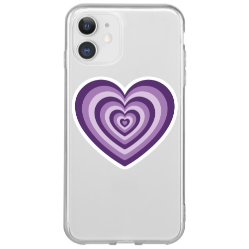 Apple iPhone 12 Mini My Heart Is Yours 2 Transparent Silicone TPU Θήκη