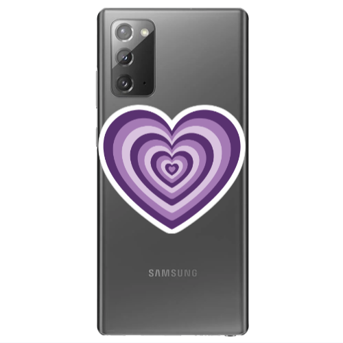 Samsung Note 20 My Heart Is Yours 2 Transparent Silicone TPU Θήκη