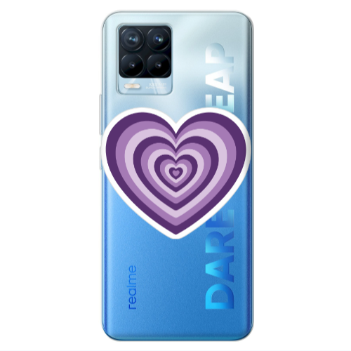 Realme 8 Pro My Heart Is Yours 2 Transparent Silicone TPU Θήκη