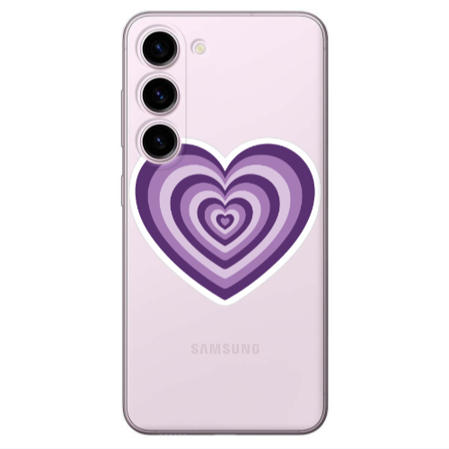 Samsung S23 My Heart Is Yours 2 Transparent Silicone TPU Θήκη