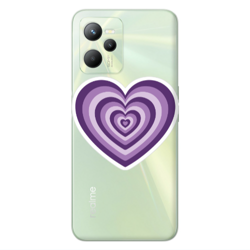 Realme C35 My Heart Is Yours 2 Transparent Silicone TPU Θήκη