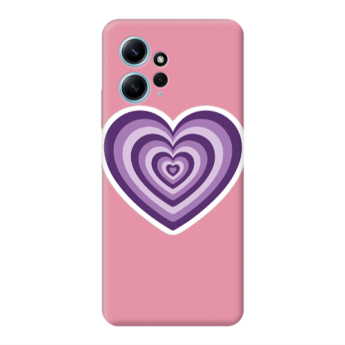 Xiaomi Redmi Note 12 4G My Heart Is Yours 2 Pink Colored Silicone TPU Θήκη