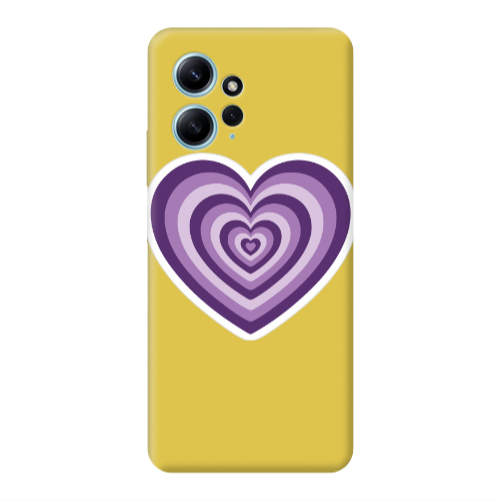 Xiaomi Redmi Note 12 4G My Heart Is Yours 2 Yellow Colored Silicone TPU Θήκη