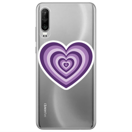 Huawei P30 My Heart Is Yours 2 Transparent Silicone TPU Θήκη