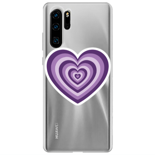 Huawei P30 Pro My Heart Is Yours 2 Transparent Silicone TPU Θήκη