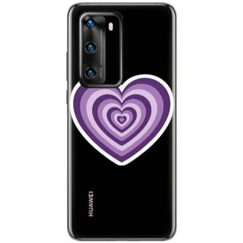 Huawei P40 My Heart Is Yours 2 Transparent Silicone TPU Θήκη