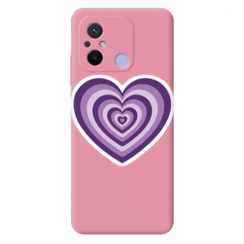 Xiaomi Redmi 12C My Heart Is Yours 2 Pink Colored Silicone TPU Θήκη