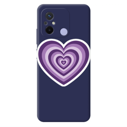 Xiaomi Redmi 12C My Heart Is Yours 2 Dark blue Colored Silicone TPU Θήκη