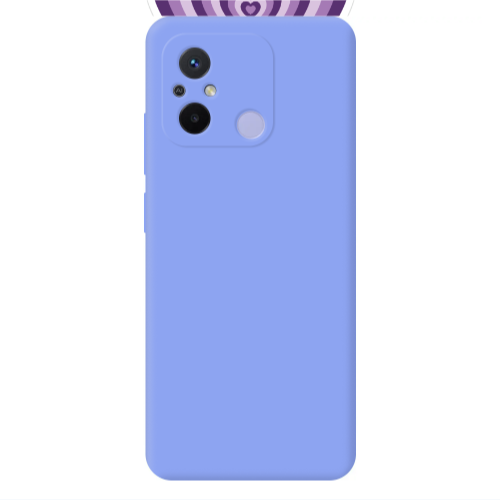 Xiaomi Redmi 12C My Heart Is Yours 2 Light Purple Colored Silicone TPU Θήκη