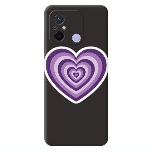 Xiaomi Redmi 12C My Heart Is Yours 2 Black Colored Silicone TPU Θήκη