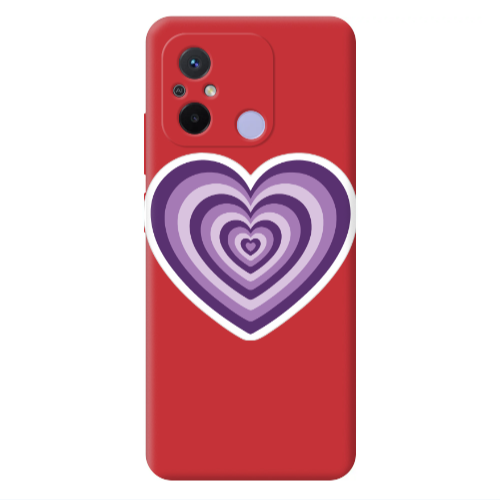 Xiaomi Redmi 12C My Heart Is Yours 2 Red Colored Silicone TPU Θήκη