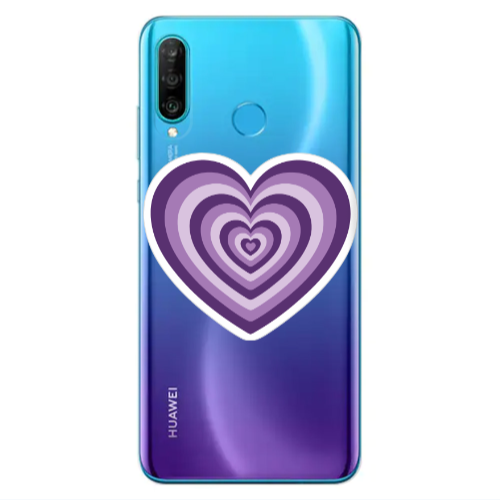 Huawei P30 Lite My Heart Is Yours 2 Transparent Silicone TPU Θήκη