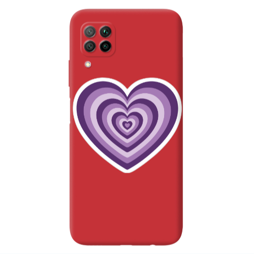 Huawei P40 Lite My Heart Is Yours 2 Red Colored Silicone TPU Θήκη