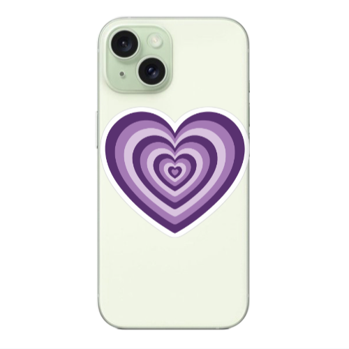 Apple iPhone 15 My Heart Is Yours 2 Transparent Silicone TPU Θήκη